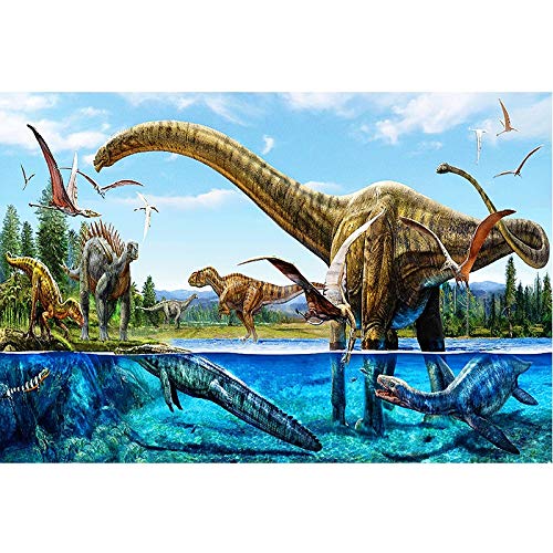 Totots Anime Wooden Puzzle for Dinosaur Park - DIY Stress Relief Jigsaw with HD Cartoon Characters, Double Cavity Dragon Design - Perfect for Parent-Child Bonding, Gifts for Boys & Girls (Great for Birthday Parties & Family Game Nights)