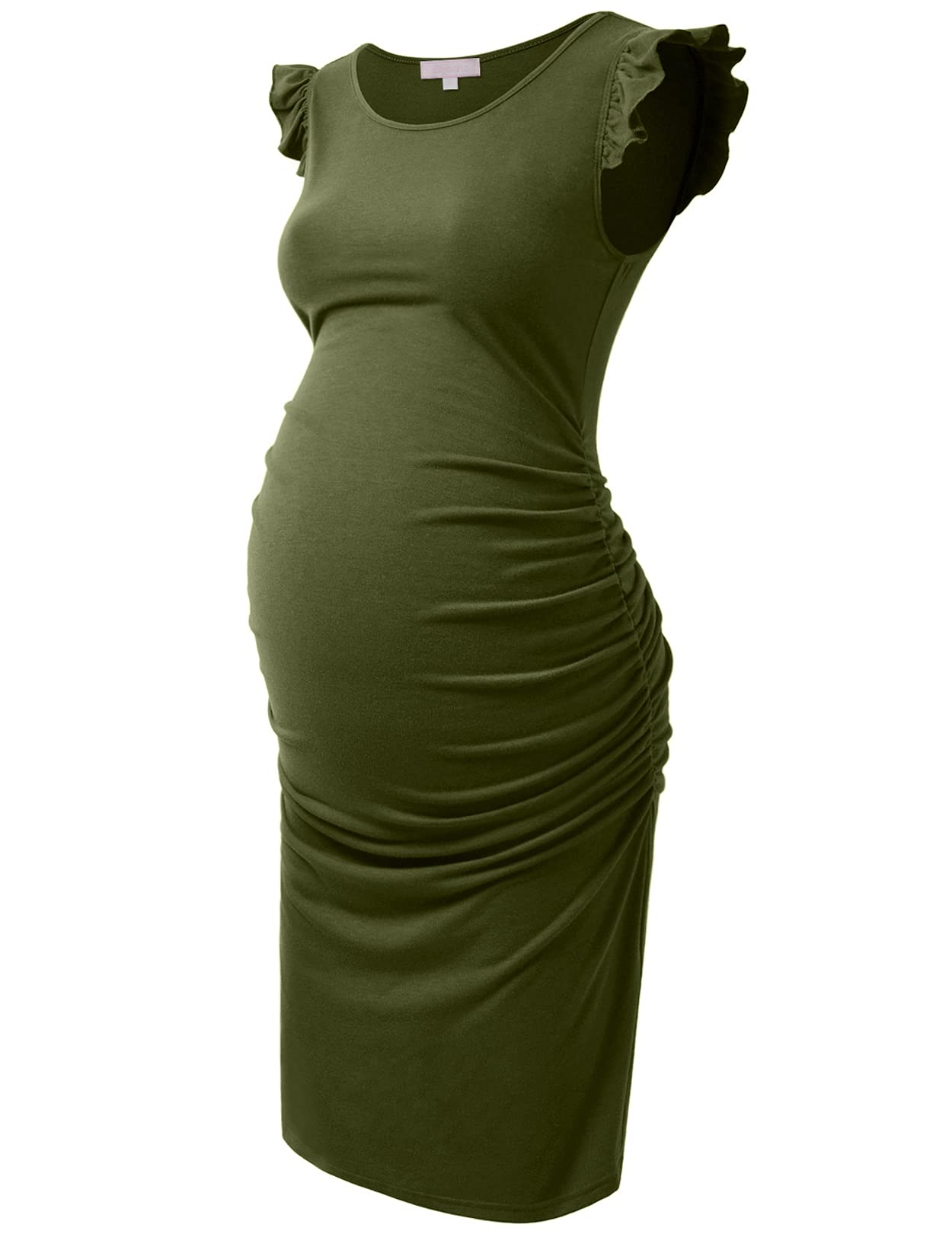 Bhome Maternity Dress for Women - Flowy Sleeve Summer Pregnancy Dress - Comfortable Casual Wear for Expecting Moms - Perfect for Baby Showers, Beach Outings & Everyday Maternity Fashion