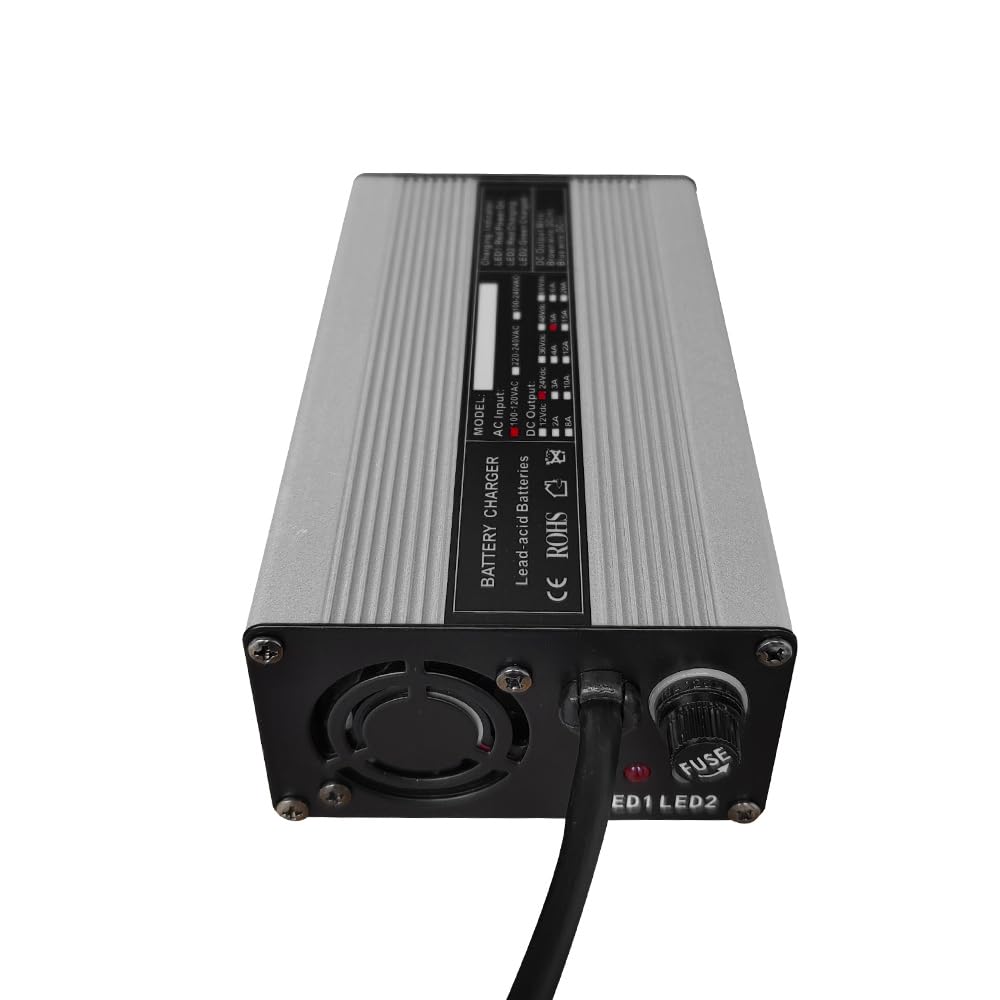 Abakoo 24V 5A XLR Battery Charger for 200T/500T/301 PC/314/318 PC/320 PC/326/326A/710 PC - Fast Charging Power Supply for Professional Tools & Equipment - Perfect for Construction Sites, Workshops, and Industrial Use