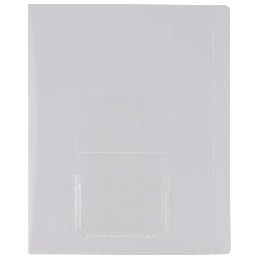 JAM PAPER Clear Plastic Sleeves 9x11.5 Letter Size - 10 Pack for Documents & Projects