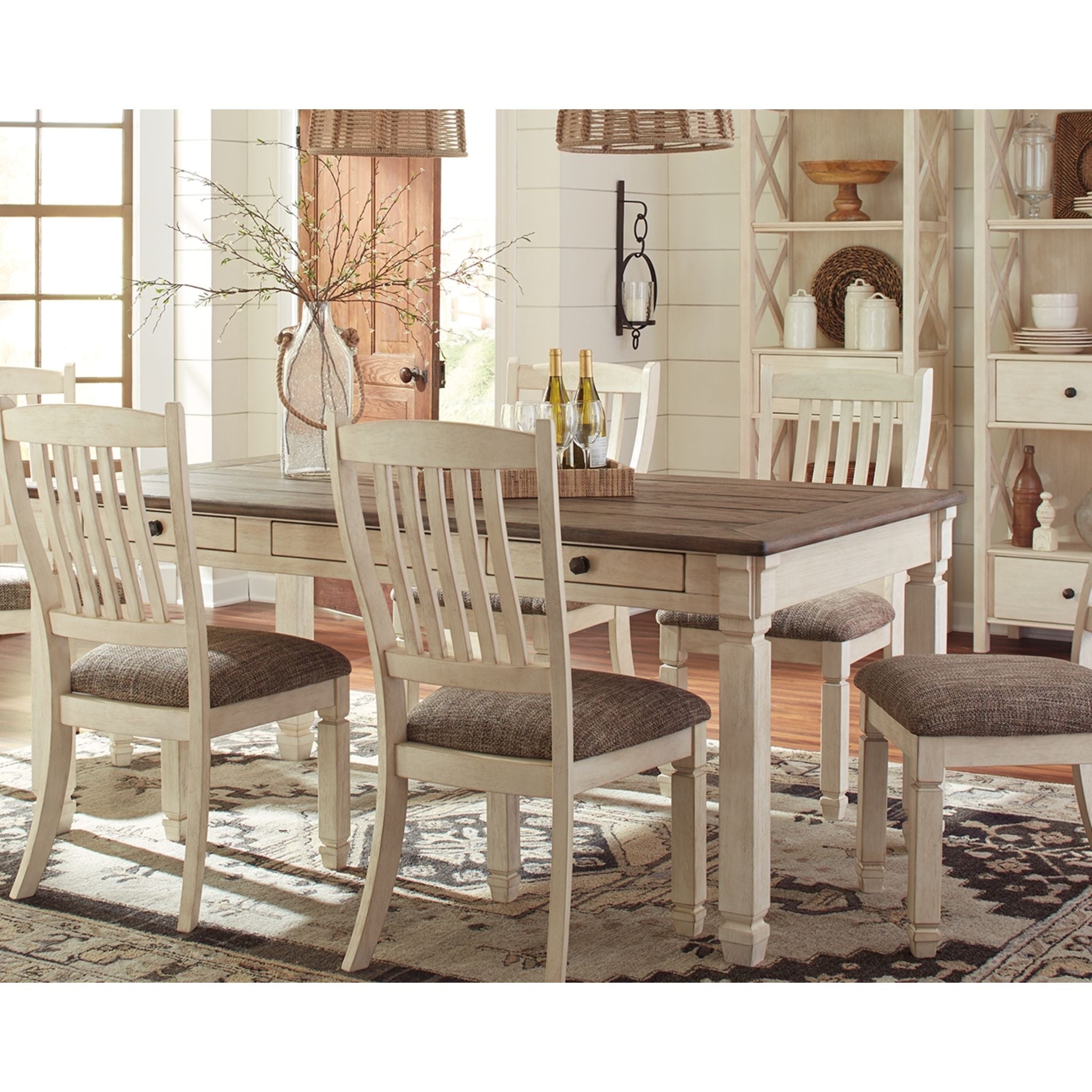 Bolanburg Modern Two-Tone Dining Table (D647-25) - Perfect for Small Spaces, Kitchens & Dining Rooms