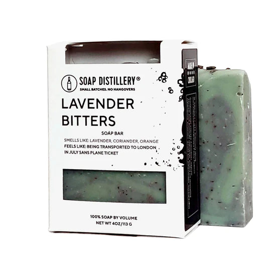 Soap Distillery Bar Soap - Natural Lavender Bitters Handmade Soap (Now Desert Lavender) for Bath, Shower & Gift Giving