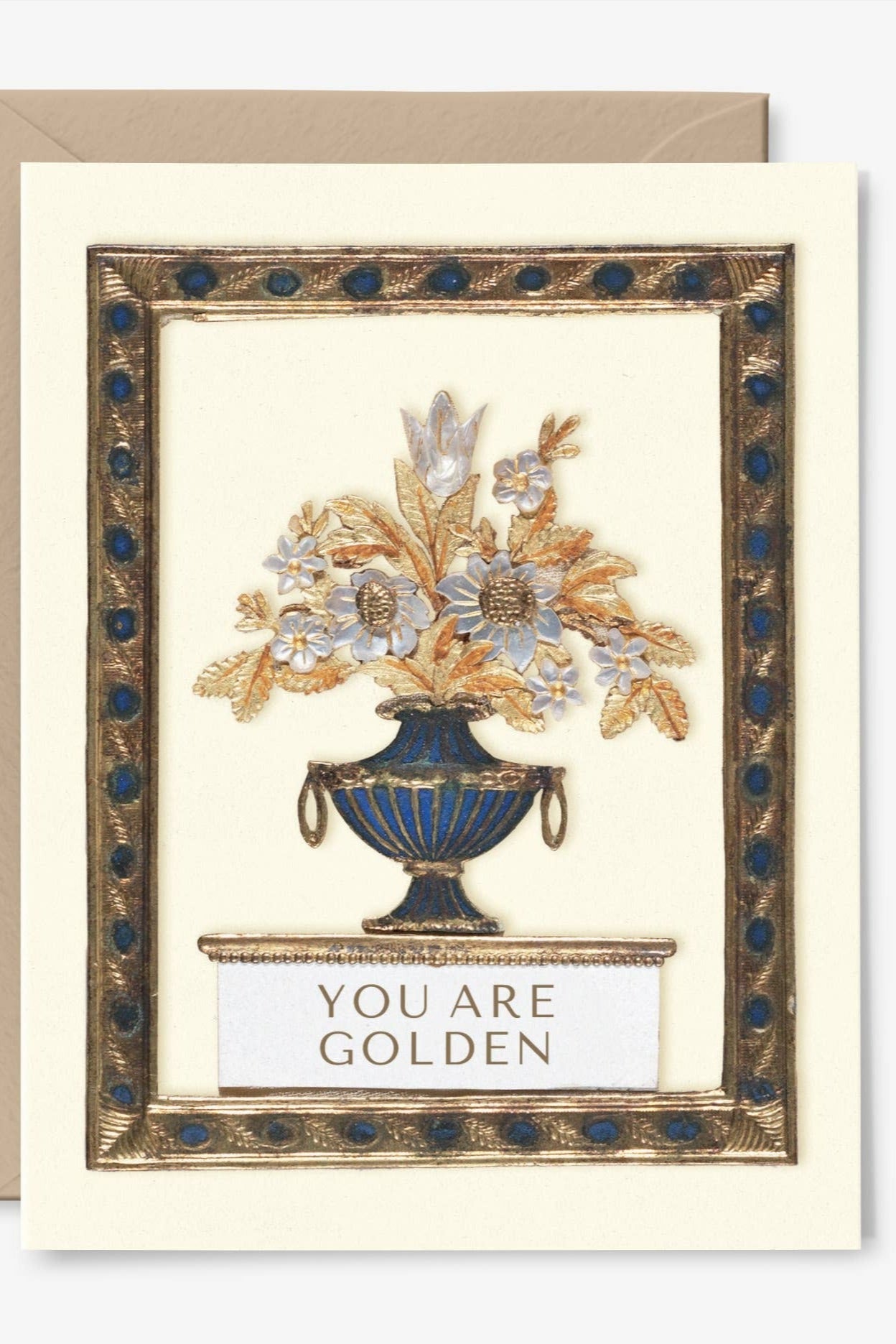 You Are Golden Admiration Card - Thoughtful Greeting Card for Friends, Family & Loved Ones - Perfect for Birthdays, Thank You Notes & Special Occasions