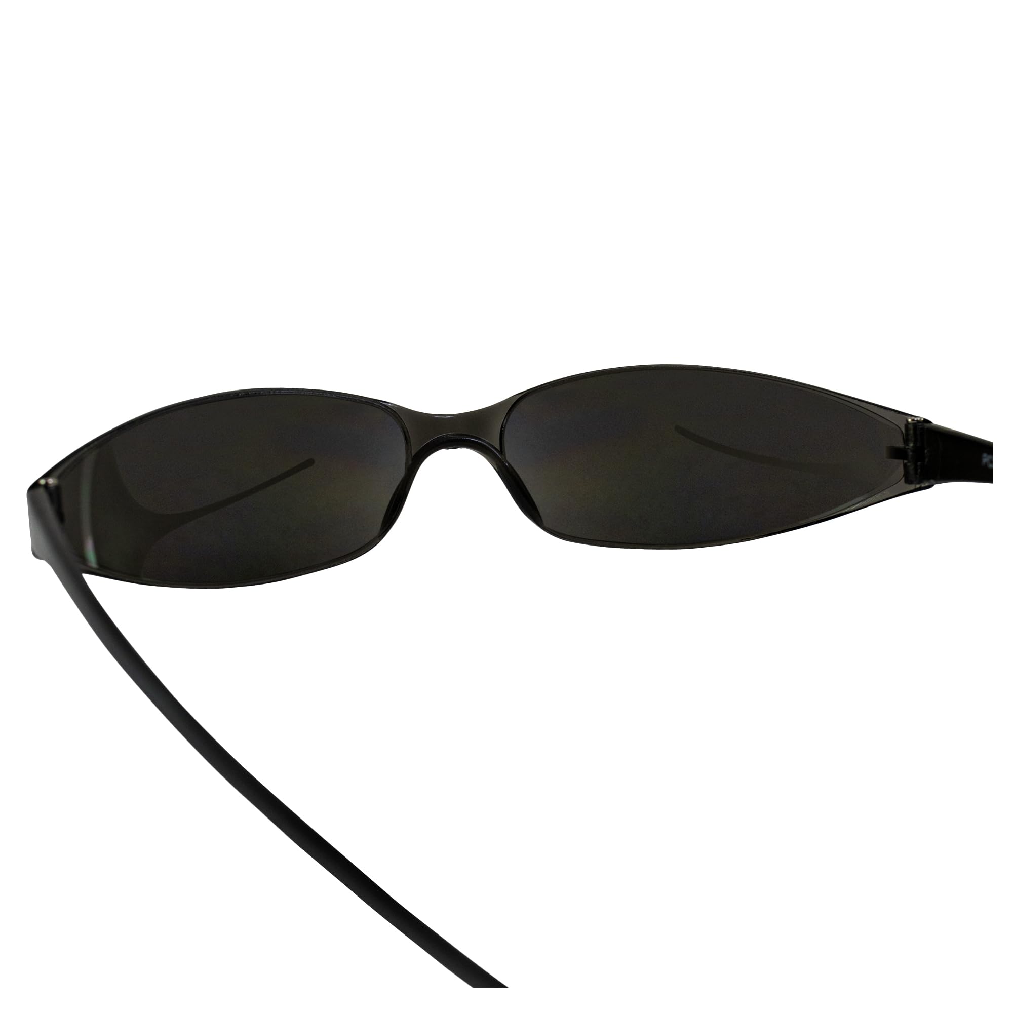 Skinny Joes Polarized Sunglasses for Men & Women - Black Frame with Smoke Lenses - UV Protection, Lightweight & Comfortable - Perfect for Driving, Beach & Outdoor Activities