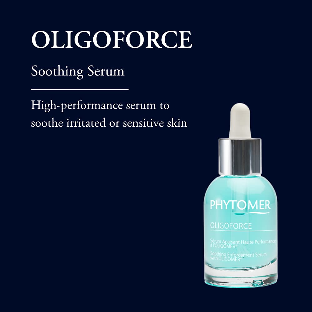 Phytomer Oligoforce Soothing Enforcement Serum 1 oz | Hydrating Facial Treatment for Sensitive Skin | Perfect for Daily Skincare Routine & Post-Procedure Recovery