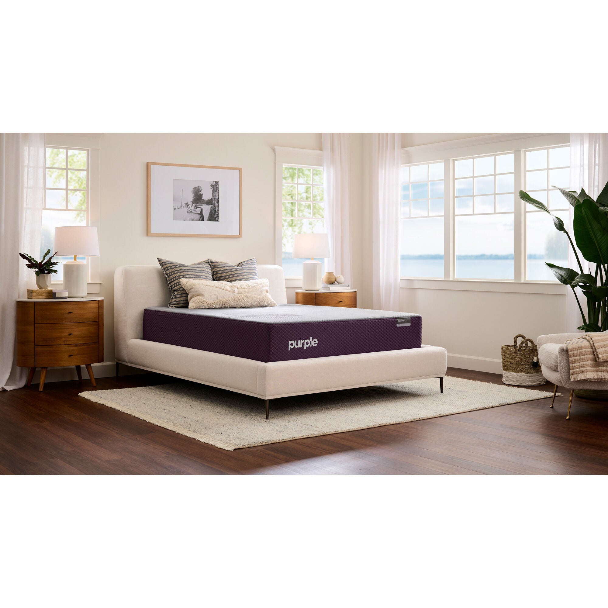 Purple RestorePlus Soft Mattress - Premium Comfort for Back Pain Relief & Pressure Relief - Perfect for Side Sleepers & Couples - Bedroom, Guest Room, Dorm