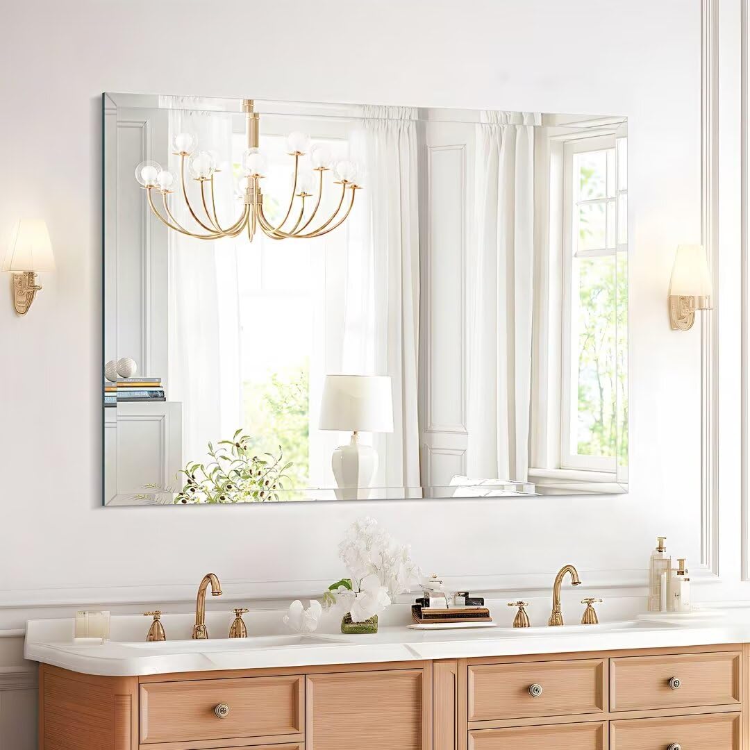 DOIMUSIM Frameless Bathroom Mirror 12