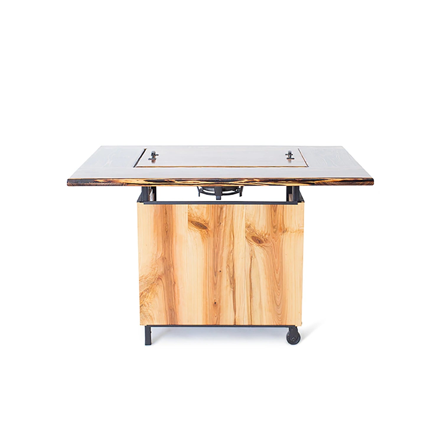 Premium Backyard Hibachi Grill Torched Cypress - Portable Japanese BBQ Grill for Outdoor Cooking, Camping & Backyard Parties - BY BHPOGTC