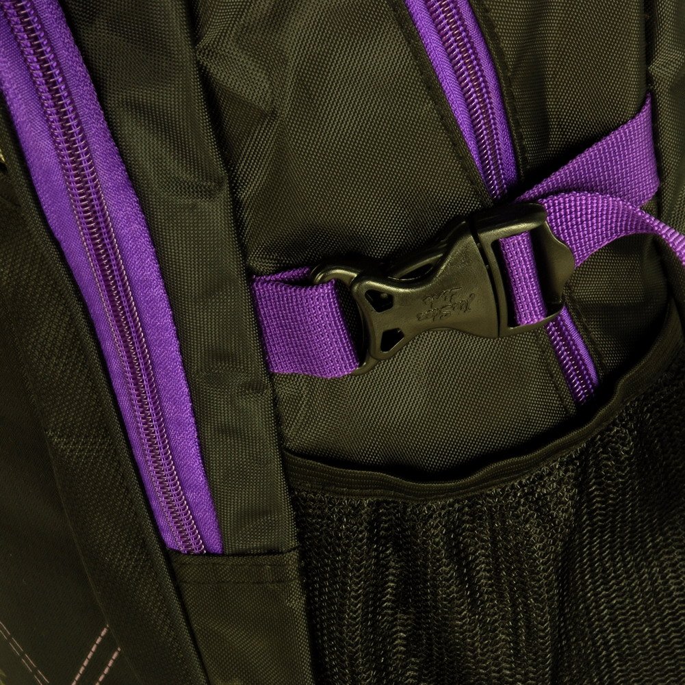 Blanco Stylish Purple Zipper Multi-Purpose Backpack for Women & Men - Durable Outdoor Hiking, Travel & School Backpack - Waterproof Daypack for Commuting, Camping & College