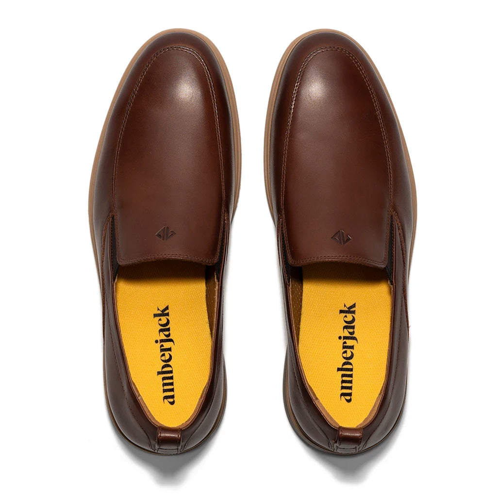 Comfortable Chestnut Slip-On Shoes for Men & Women - Casual Loafers for Walking, Travel & Everyday Wear