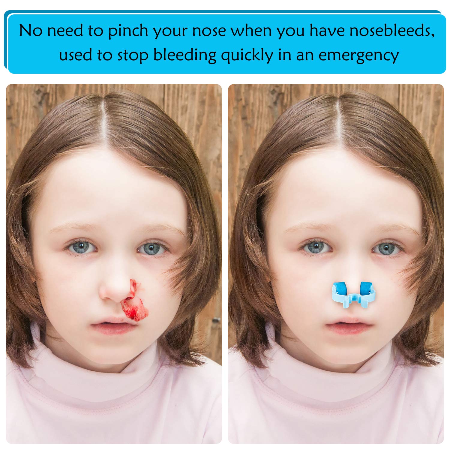 16pcs Nose Clips for Swimming & Emergency - Plastic Foam Nasal Stoppers