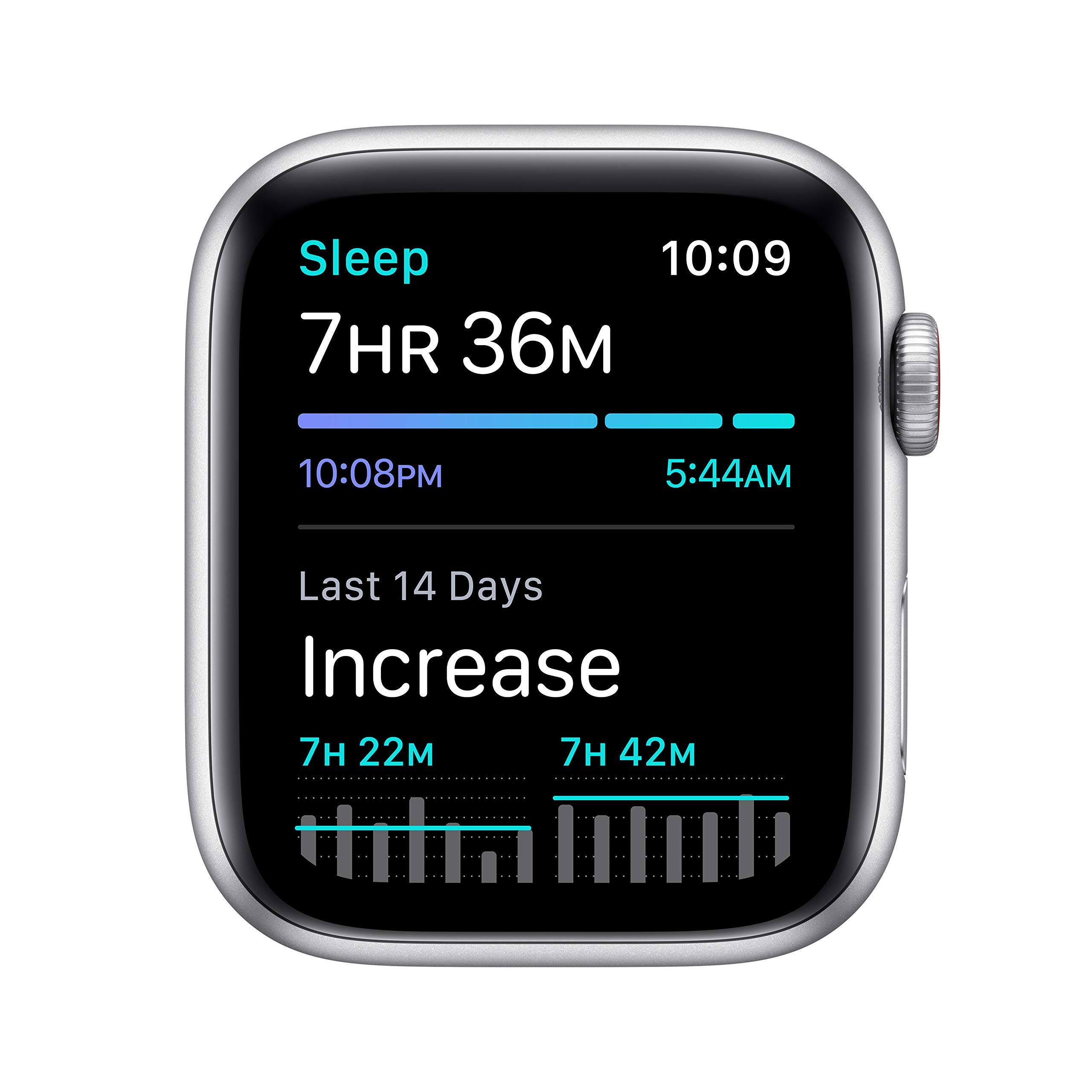 Apple Watch SE 2020 (GPS + Cellular, 44mm) - Silver Aluminum Case with Seashell Sport Loop (Renewed) | Smartwatch for Fitness Tracking, Notifications & Calls | Perfect for Running, Swimming & Daily Wear