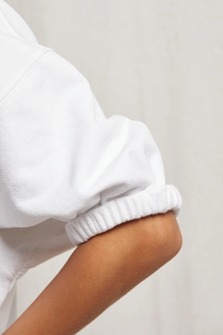 Premium White T-Shirt for Women | Rebecca Soft Cotton Crewneck Sweatshirt | Casual Wear, Layering & Everyday Comfort