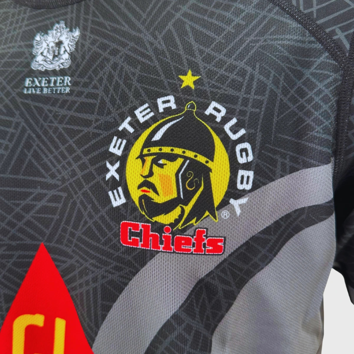 Exeter Chiefs Men's Home Replica Rugby Jersey 2024/25 - Authentic Samurai Design for Rugby Fans & Sports Enthusiasts - Perfect for Match Days, Training & Casual Wear