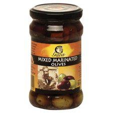 Gaea Mixed Marinated Olives 300g | Premium Greek Kalamata & Green Olives in Herb Infused Oil | Perfect for Charcuterie Boards, Salads & Mediterranean Recipes