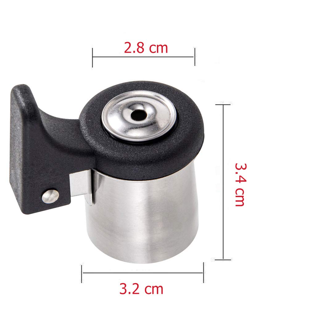 YARDWE Stainless Steel Whistle Replacement Nozzle for Tea Kettle - 1.57x1.26x1.10 Inches - Loud Whistling Spout Tip for Water Boiling Kettles - Perfect for Stovetop Tea Brewing and Kitchen Safety Alerts