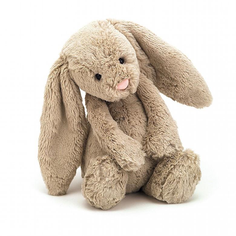 Soft Plush Bashful Beige Bunny Stuffed Animal - Medium Size Cuddly Toy for Kids, Easter Gift & Nursery Decor | Perfect for Baby Showers, Birthday Presents & Comfort Companions