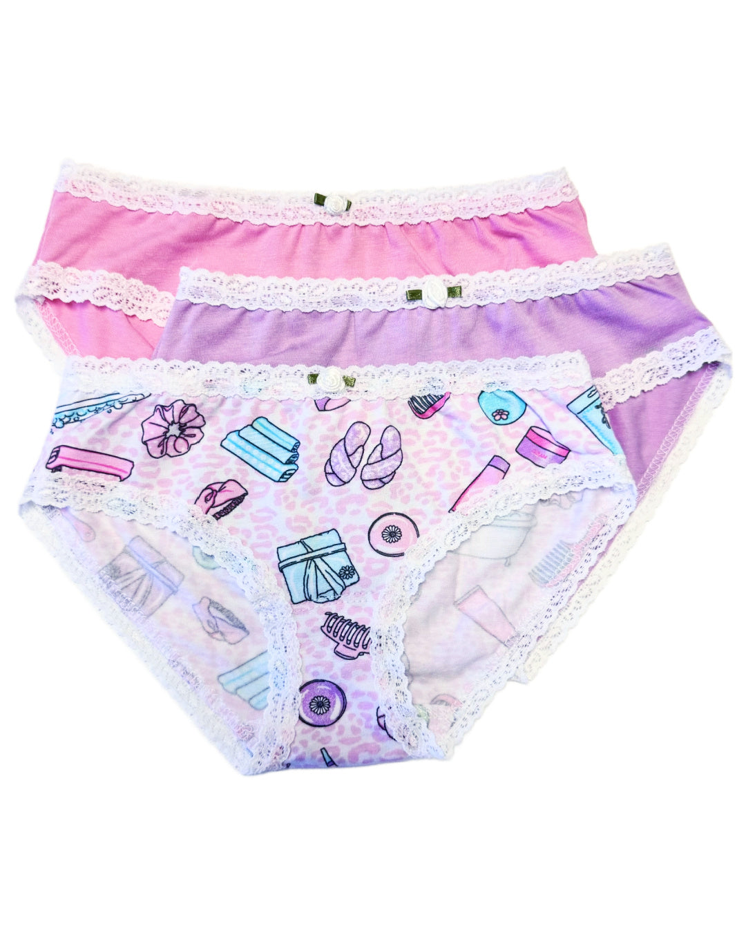 3 Pack Women's Cotton Panties - Soft Breathable Underwear for Daily Wear, Yoga & Lounge