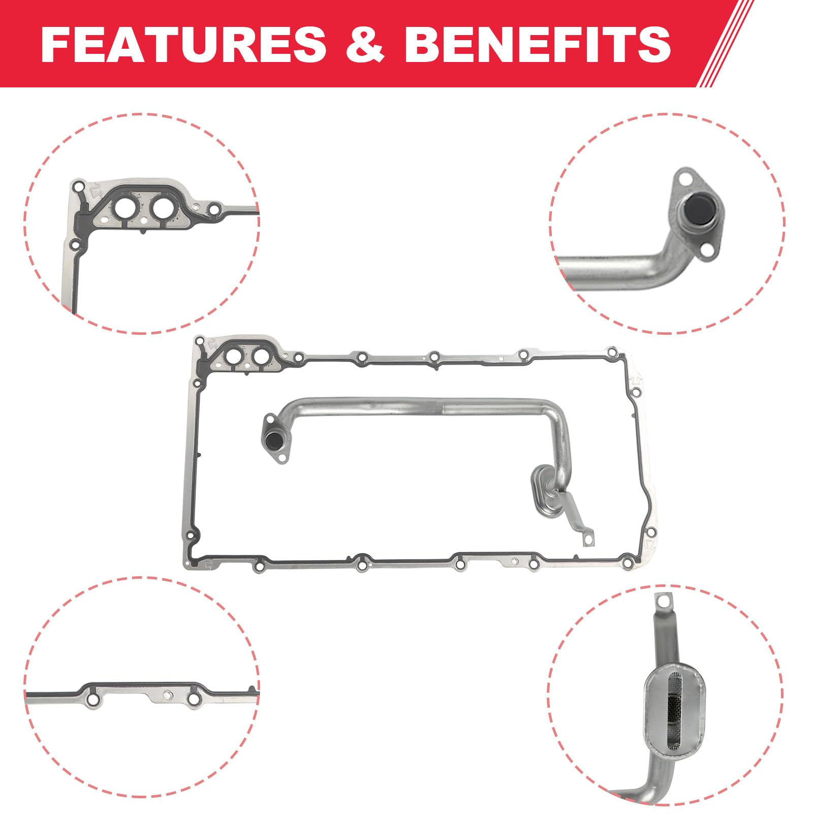 302-2 LS Oil Pan Kit - Fits LS1 LS2 LS3 LS6 5.7L 5.3L 6.5L Engines - Compatible with Chevy Camaro, Nova, Pontiac Ventura, Oldsmobile Omega, GM F-body & G-body - High-Performance Aluminum Swap Retrofit Oil Pan Kit - Perfect for Engine Upgrades, Restoration Projects & Hot Rod Builds