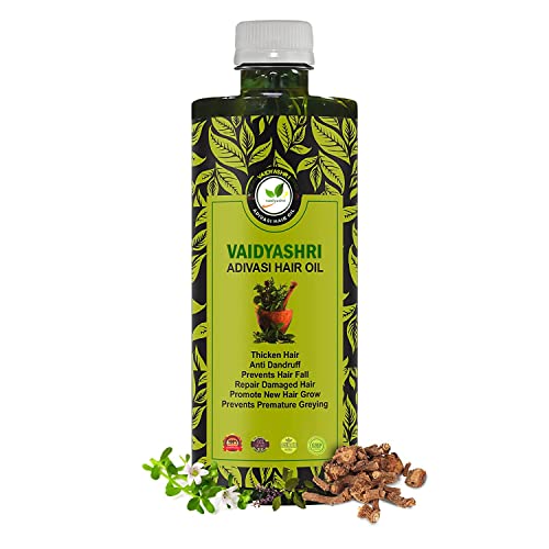 Vaidya Shri Adivasi Hair Oil - 100% Pure Herbal Ayurvedic Treatment for Long, Shiny & Strong Hair (100ml) | Promotes Hair Growth & Reduces Hair Fall | Perfect for Daily Hair Care & Scalp Nourishment