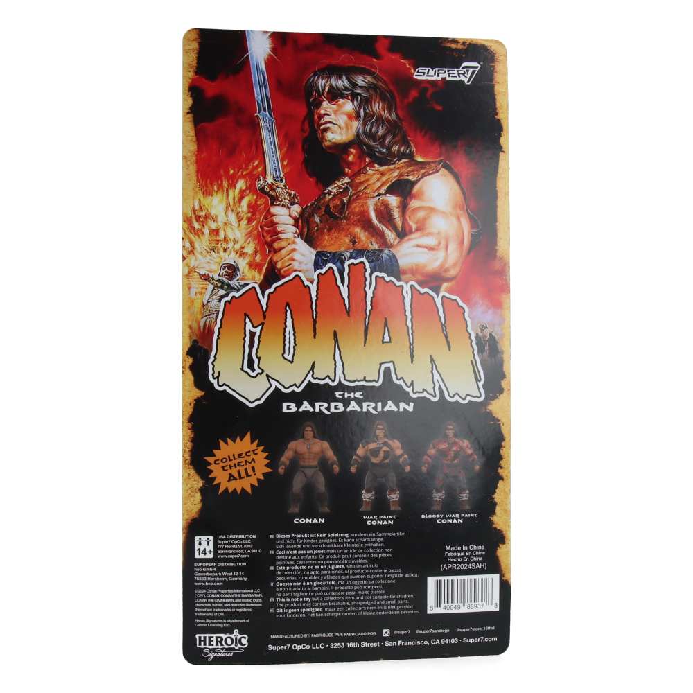 Conan the Barbarian Vintage Action Figures Wave 2 - Collectible Toys for Fans & Display in Home, Office, or Gaming Room