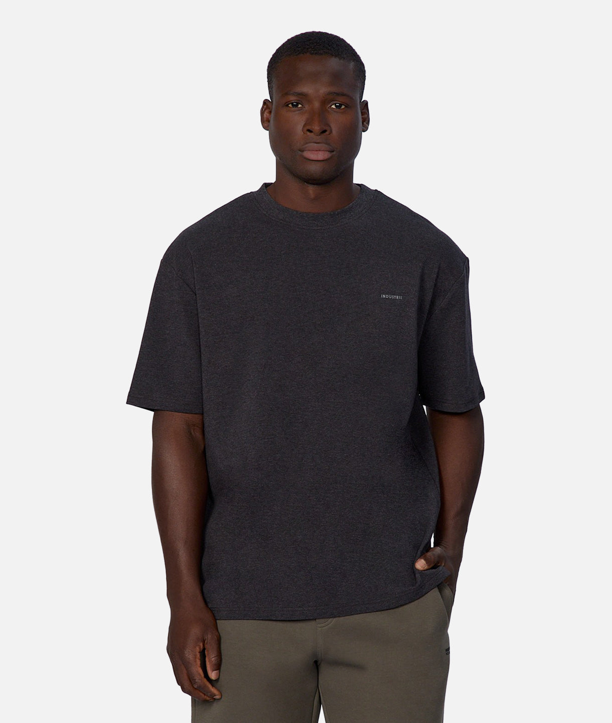 The Newport Tee - Premium Charcoal Marle Cotton T-Shirt for Men | Comfortable & Stylish Casual Wear for Everyday Outfits
