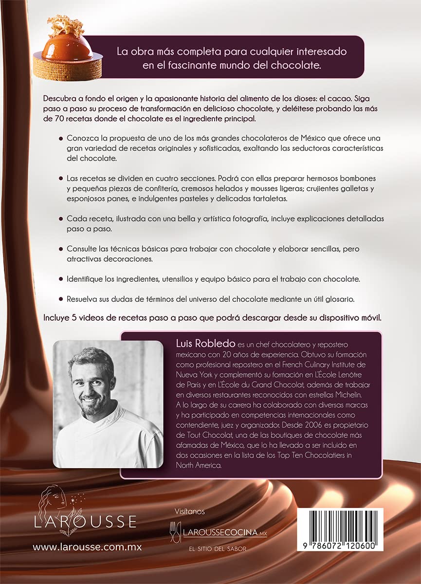 Larousse Del Chocolate - Premium Artisan Chocolate Collection for Gifting, Baking & Gourmet Desserts | Perfect for Holidays, Parties & Special Occasions