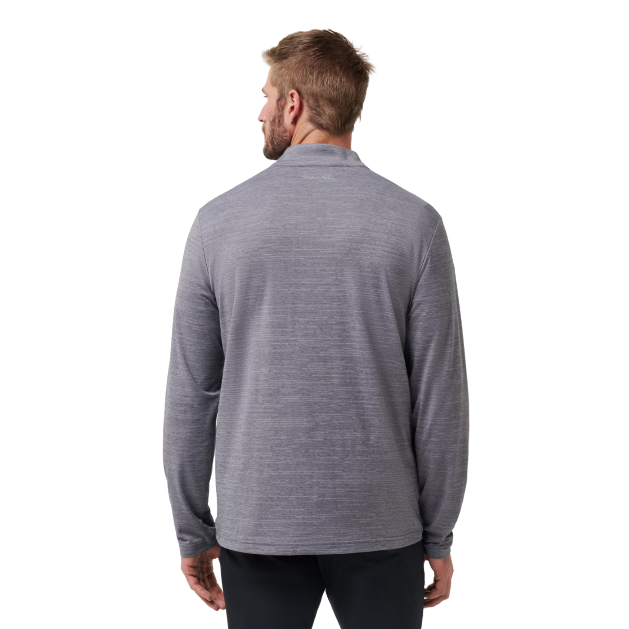 TravisMathew Men's The Heater Quarter Zip Long Sleeve Polo Shirt - Comfortable Golf & Casual Wear for Work & Outdoor Activities