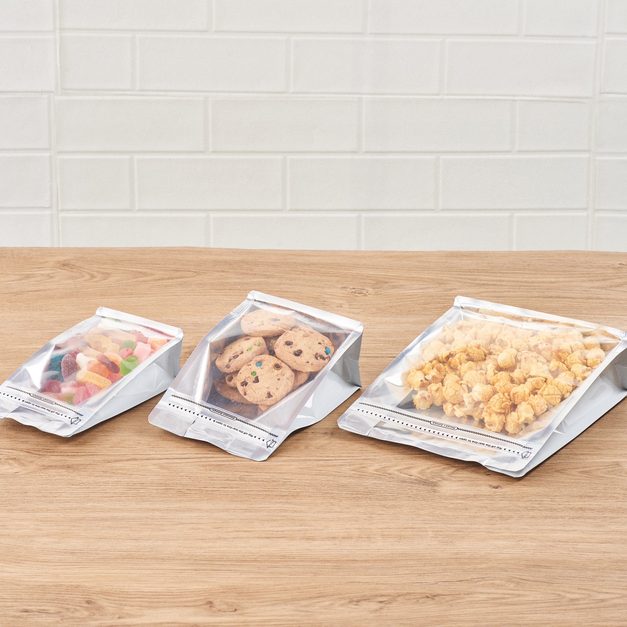 White Plastic Medium Snack Bags - Double Seal, Rip Lock, Heat Sealable (8x5x3.25 Inches) - 100 Count Box - Perfect for Food Storage, Meal Prep & On-the-Go Snacks