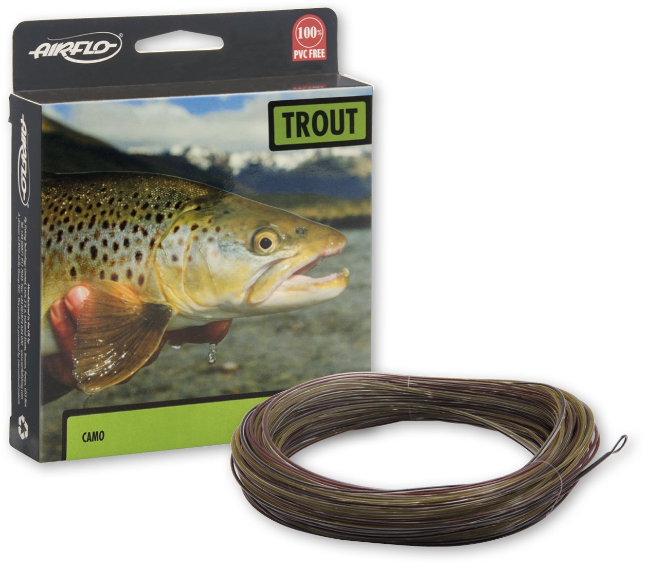 AIRFLO Ridge Clear Camo Intermediate Fly Line - Premium Floating Fly Fishing Line for Trout, Bass & Salmon - Perfect for Freshwater & Saltwater Fly Fishing Adventures