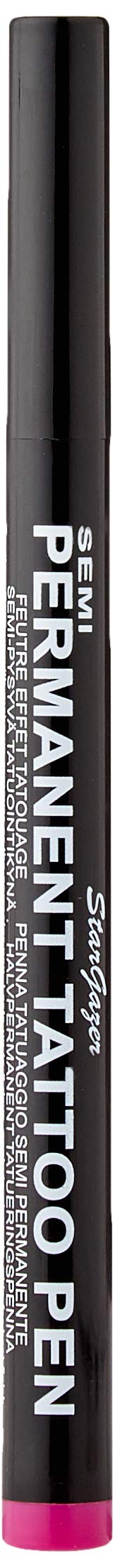 Stargazer Semi-Permanent Tattoo Pen - Fuschia Pink No.12 for Temporary Body Art | Perfect for Parties, Festivals & Creative Self-Expression
