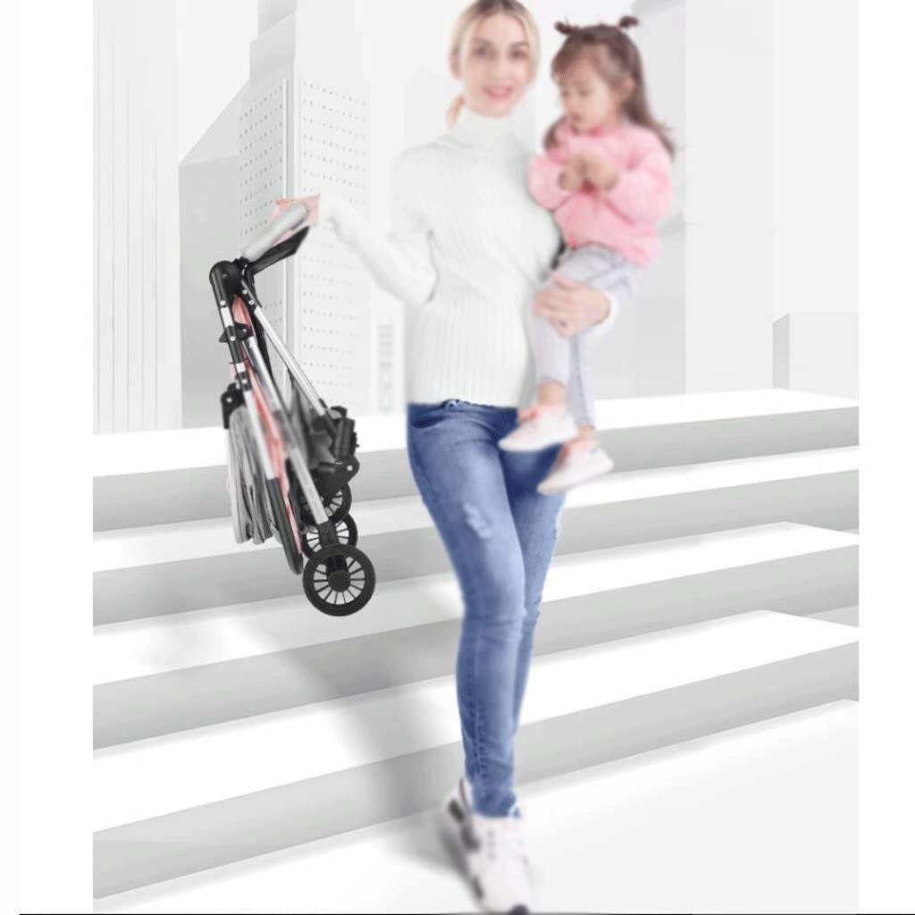 Lightweight Foldable Baby Stroller - Reversible Seat for Newborn to Toddler | Compact Travel Stroller for Shopping, Park & Airplane Travel
