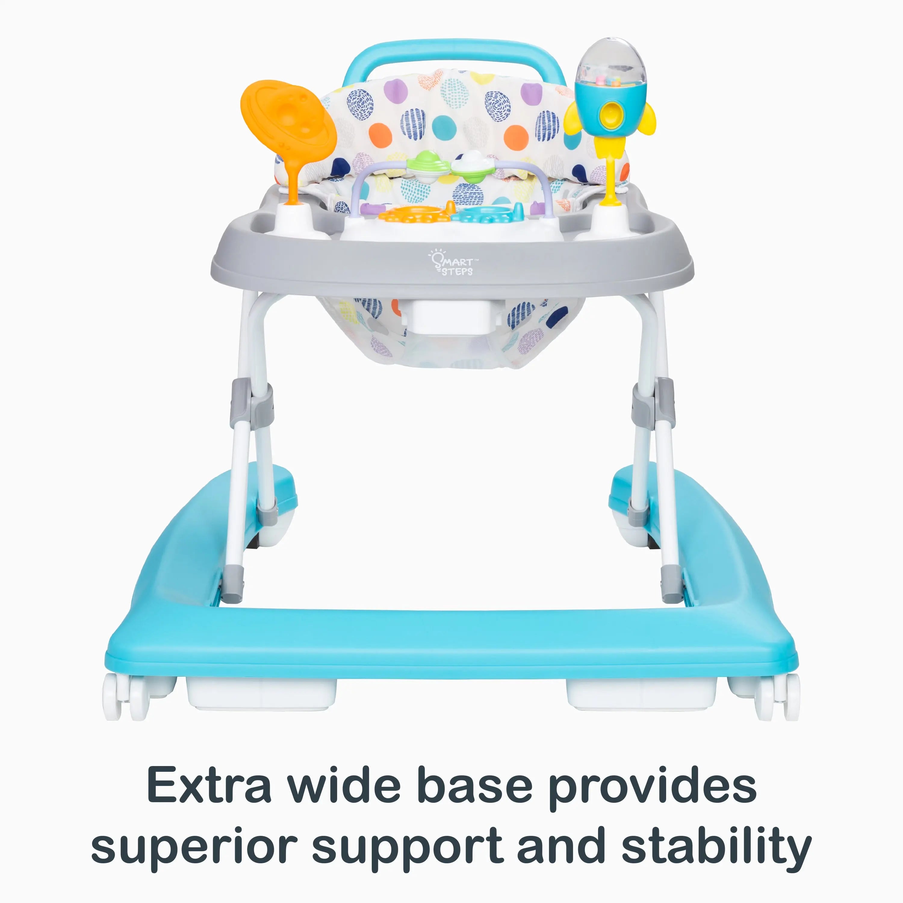 Smart Steps Trend PLUS 2-in-1 Baby Walker with Removable Activity Tray - Convertible Infant Walker & Activity Center for Learning & Play - Perfect for Crawling to Walking Stages