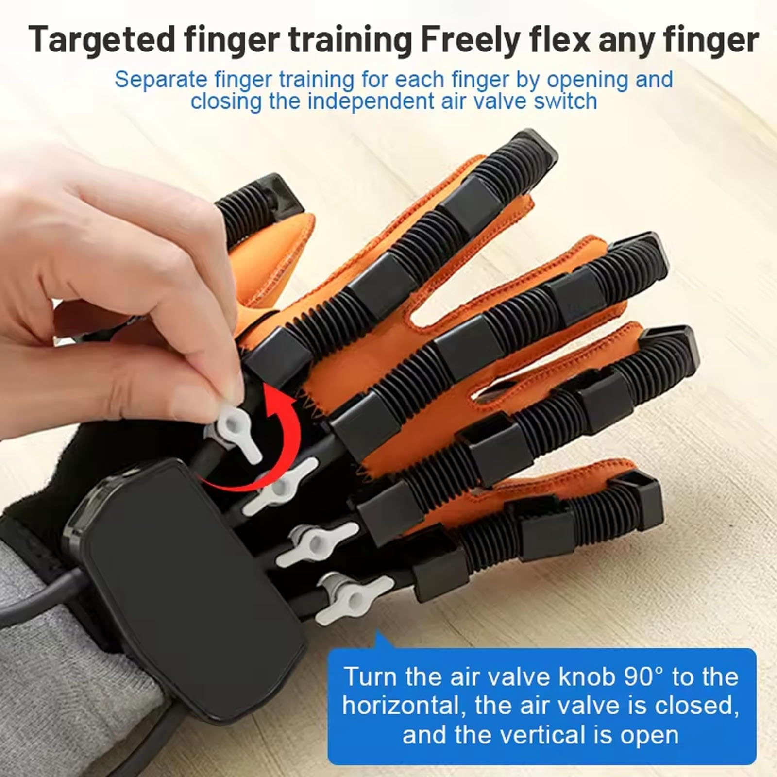 DVK Stroke Rehabilitation Robot Hand Glove - Right Hand Recovery Device for Stroke Patients | Post-Stroke Therapy & Daily Mobility Assistance
