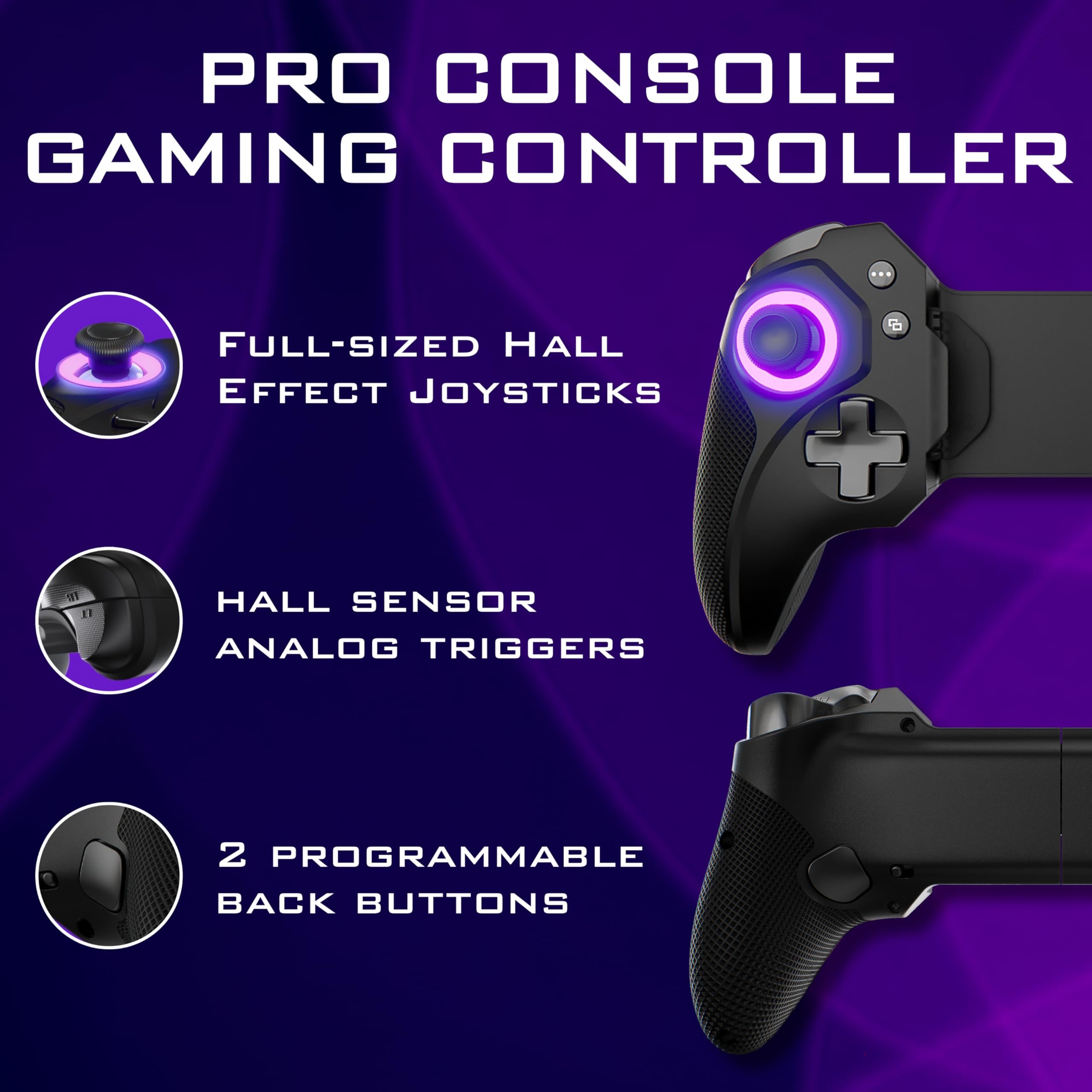 ELO Vagabond Mobile Gaming Controller for iPhone 15/16, iPad Mini & Android - USB-C Gamepad for Call of Duty Mobile, PS Remote Play & Xbox Cloud Gaming - MFi Certified Phone Controller - Perfect for Travel, Commuting & Home Gaming Sessions