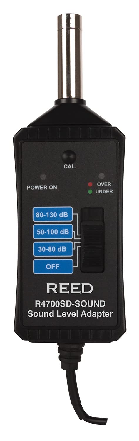 REED Instruments R4700SD-SOUND Sound Level Adapter - Professional Noise Measurement Device for Industrial & Environmental Monitoring - Perfect for Factories, Construction Sites & Workplace Safety Compliance