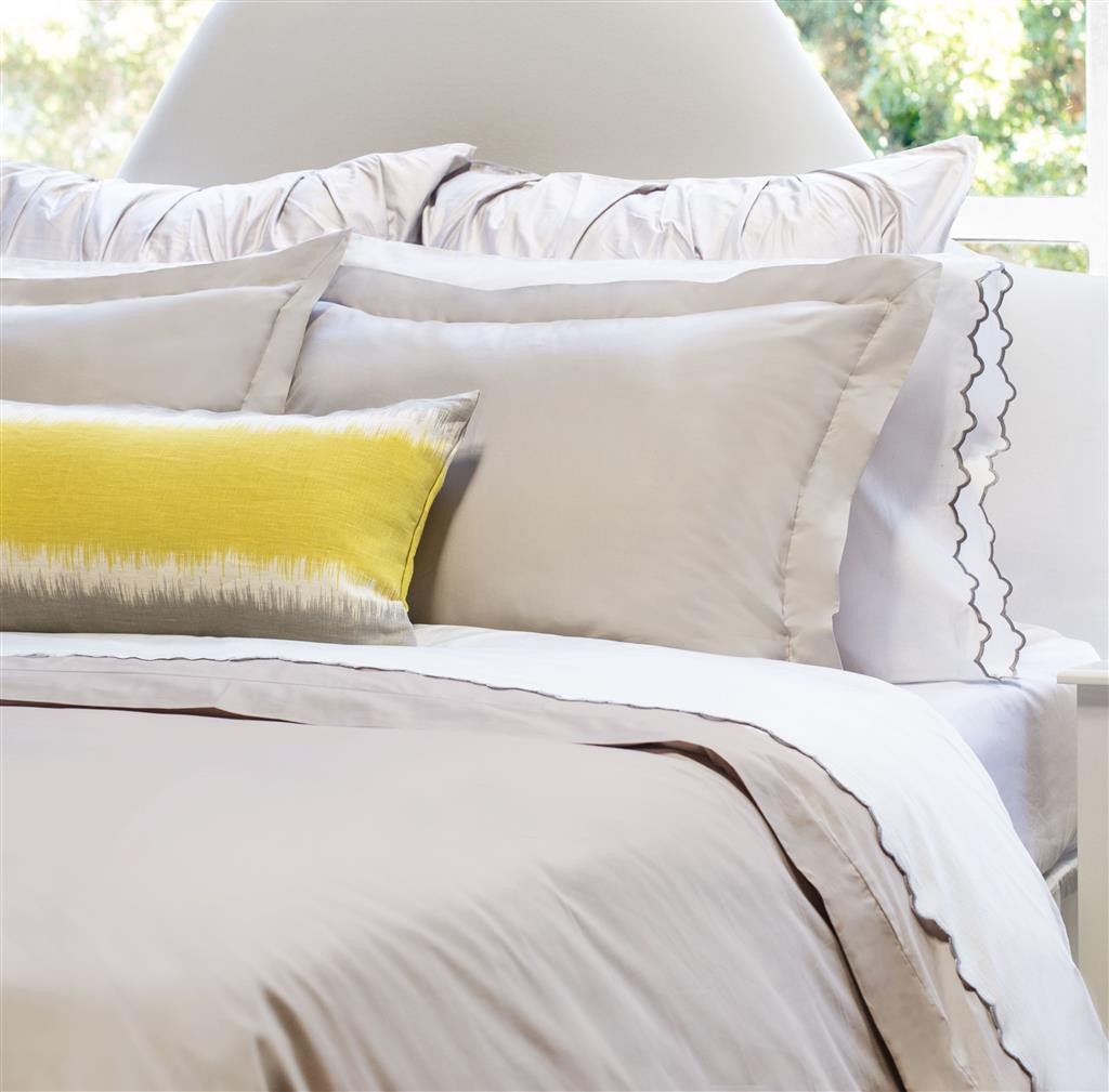 Premium Peninsula Dove Grey Duvet Cover Set - Soft & Breathable Bedding for Queen/King Size - Luxury Hotel Style Bedroom Decor for Modern Homes