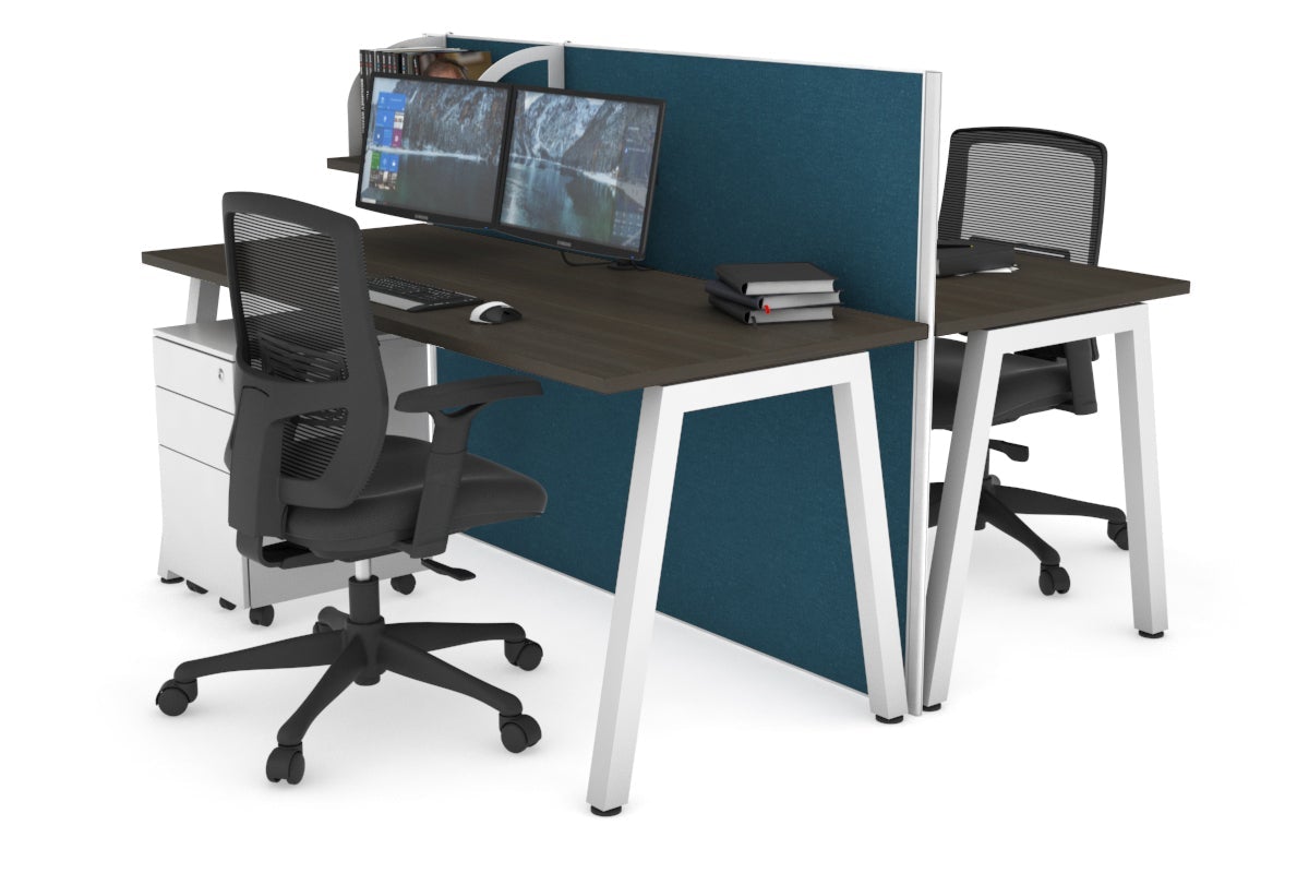 Horizon Quadro 2-Person Office Workstation Bench with A-Legs - 47.2