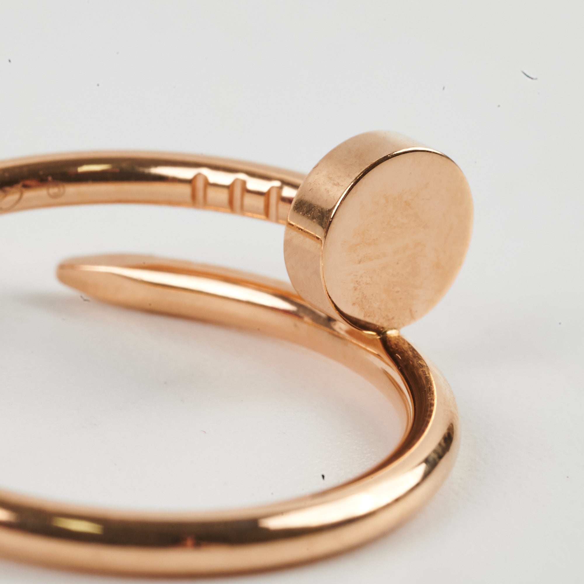 Cartier Small Juste Un Clou JUC Ring - 18K Rose Gold Nail Design Ring - Size 53 (US 6.25) - Luxury Jewelry Gift for Women - Perfect for Anniversary, Birthday & Special Occasions