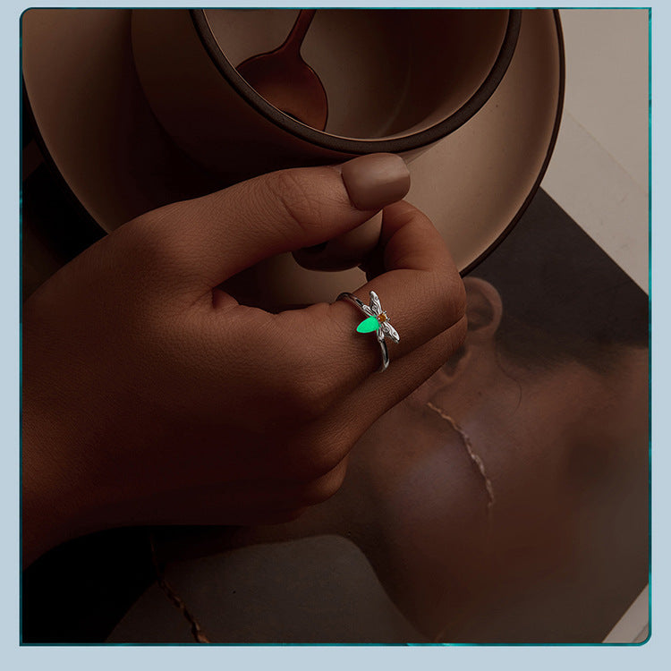 Glow in the Dark Light Up Ring - Firefly LED Fashion Jewelry for Women & Teens | Perfect for Parties, Raves, Concerts & Night Events