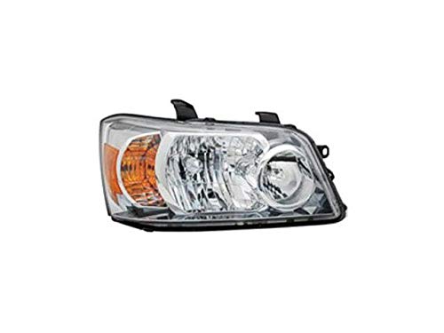 Right Passenger Side Headlight Assembly Compatible with 2007 Toyota Highlander - Replacement Car Headlamp for Night Driving & Foggy Conditions