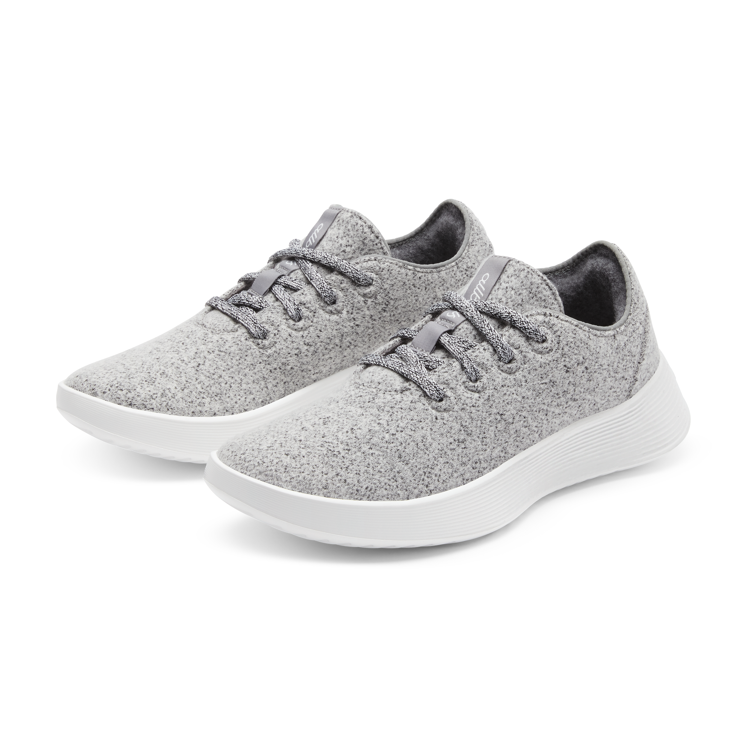 Men's Wool Runner Go Sneakers - Medium Grey with Blizzard Sole | Comfortable & Breathable for Running, Walking & Everyday Wear