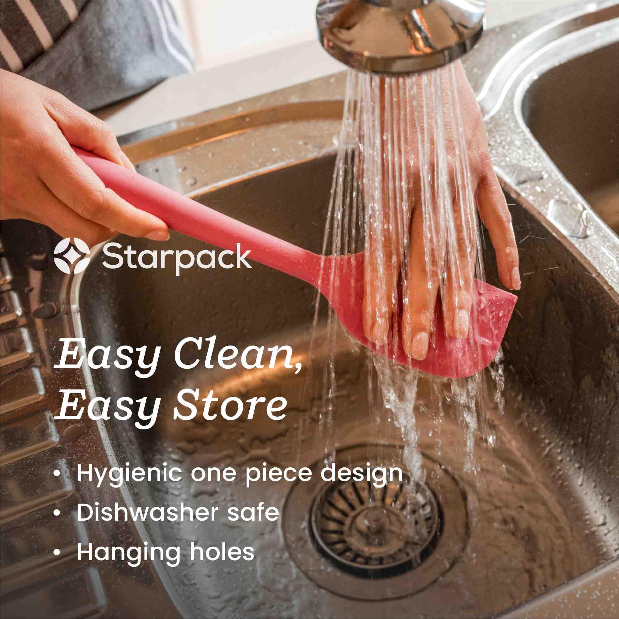 Starpack 'The All Rounder' XL Premium Silicone Spoonula Spatula - Heat Resistant to 600°F - Best Kitchen Cooking Utensil for Baking, Mixing & Serving - Non-Stick Rubber Spoon Spatula for Pots, Pans & Bowls - Perfect for Home Chefs & Bakers