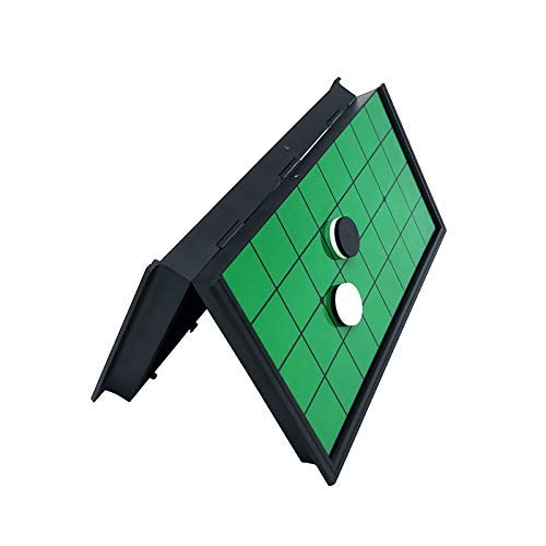 Magnetic Folding Chess Board Set - 64 Pieces Portable Reversi Othello Game with Checkers | Educational Family Board Game for Kids & Adults | Perfect for Travel, Home, and Classroom Learning
