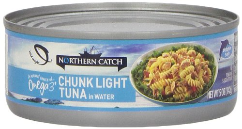Northern Catch Chunk Light Tuna in Water, 5-Ounce (Pack of 24) - Wild Caught, High Protein, Low Mercury - Perfect for Salads, Sandwiches & Emergency Food Storage