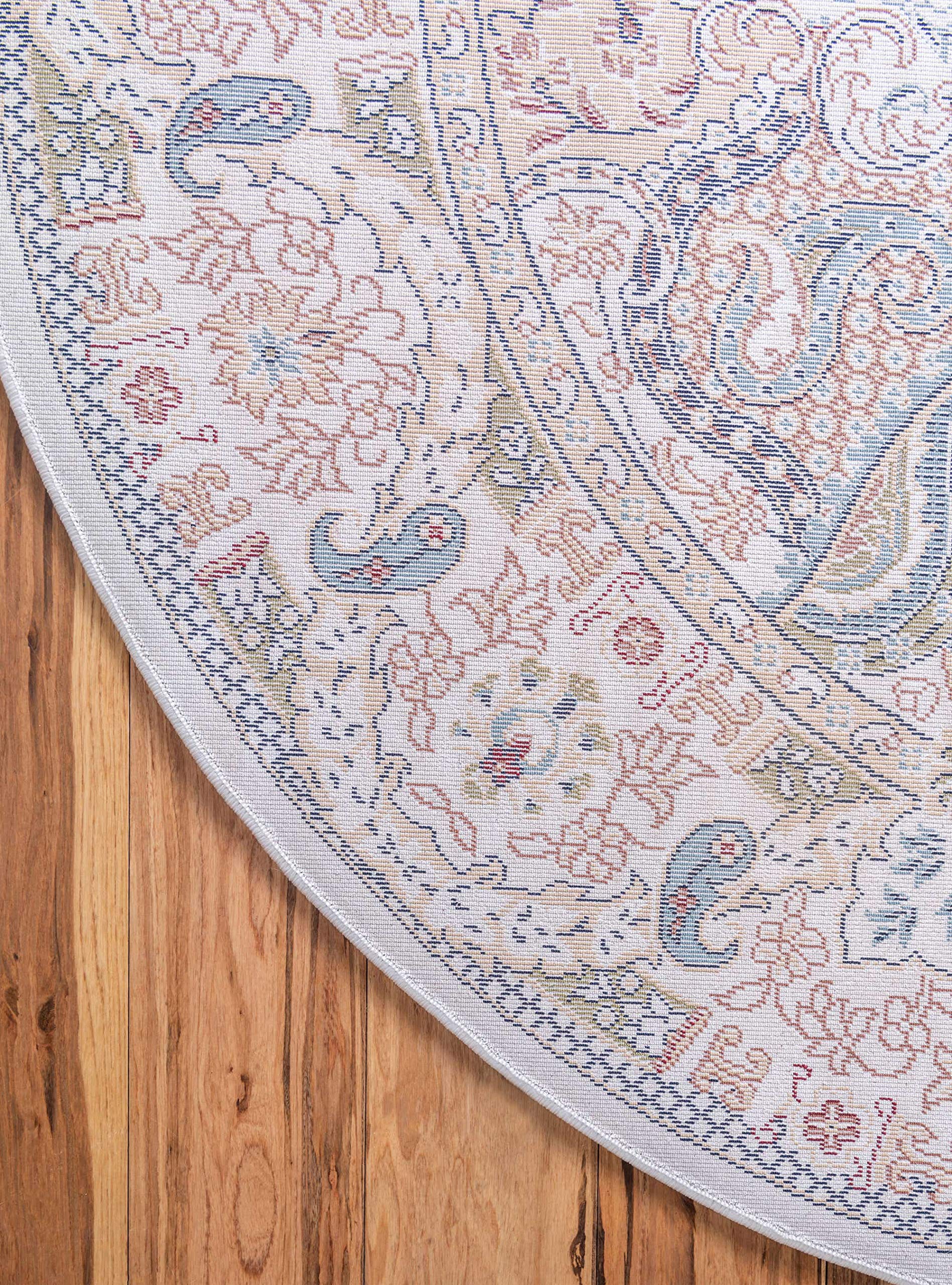 Unique Loom Narenj Collection Classic Traditional Medallion Textured Design Area Rug - 5'1
