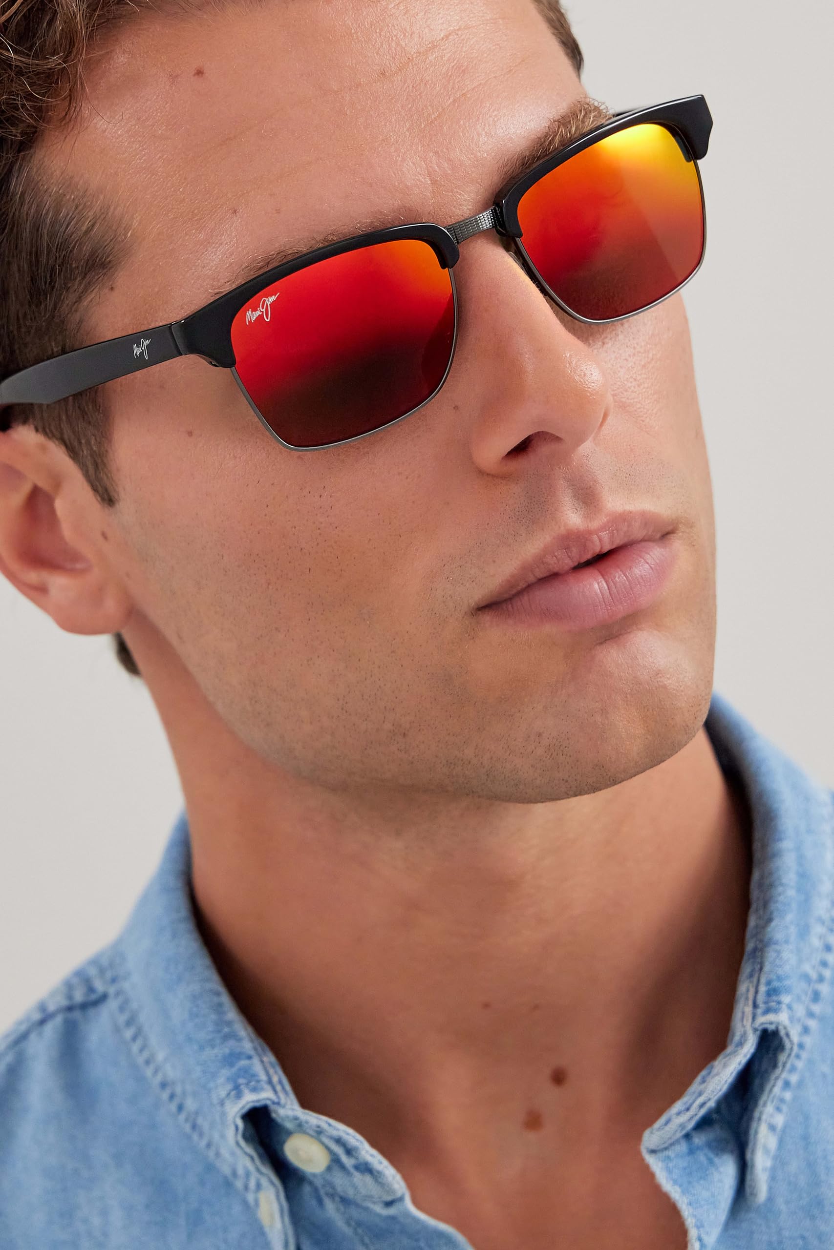 Maui Jim Kawika Polarized Sunglasses for Men & Women - UV Protection, Lightweight & Stylish - Perfect for Beach, Driving & Outdoor Activities