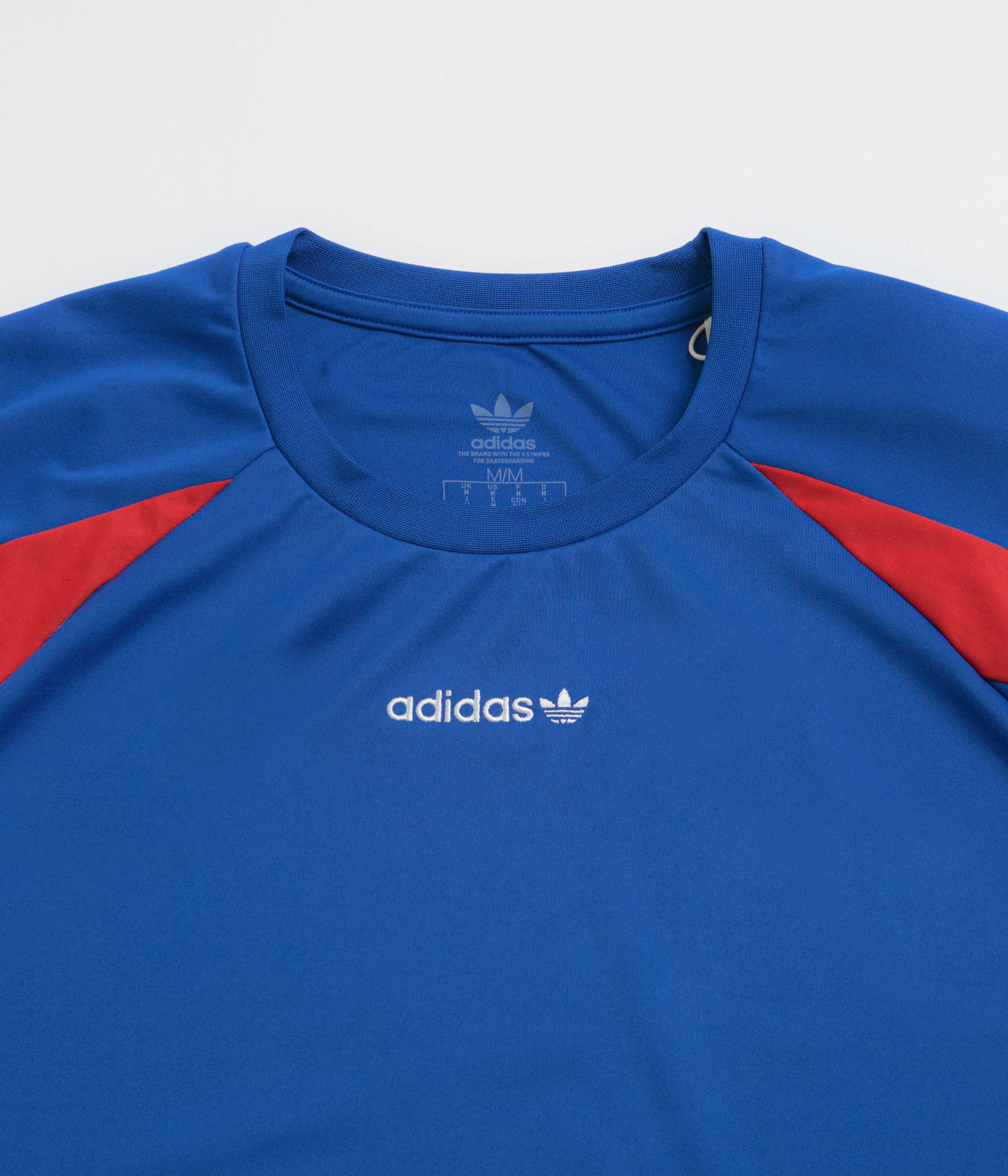Adidas Teamgeist Soccer Jersey - Team Royal Blue / Better Scarlet - Perfect for Matches, Training & Fan Support