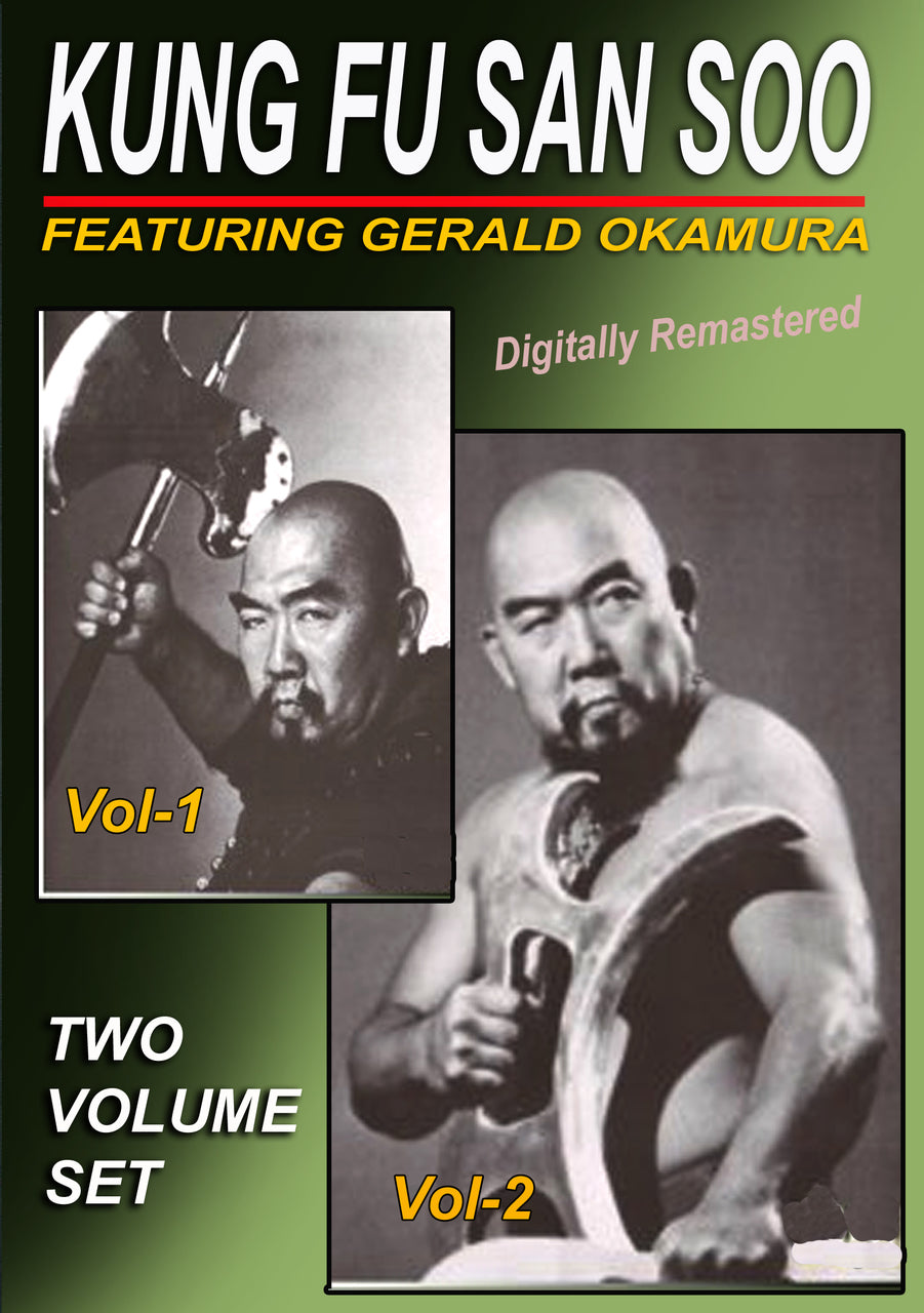 Authentic Chinese Kung Fu San Soo 2-Volume DVD Set by Gerald Okamura - Learn Self-Defense & Martial Arts Techniques for Home Practice & Training