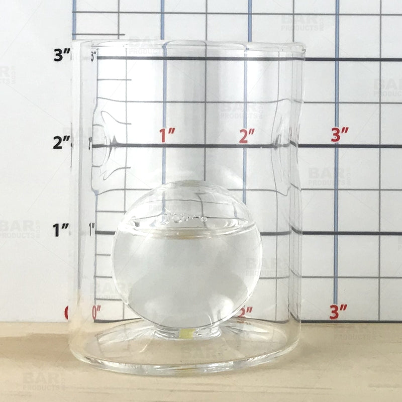 BarConic® 4 oz Whiskey Glass with Ice Ball Mold - Premium Crystal Clear Old Fashioned Drinking Glass for Bourbon, Scotch & Cocktails - Perfect for Home Bars, Gifts & Entertaining